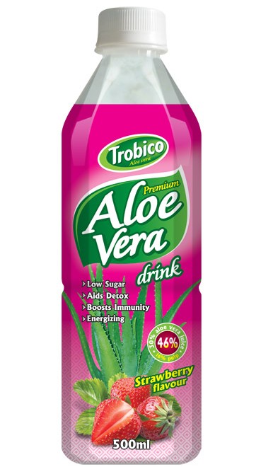 555 Trobico Aloe vera strawberry flavor pet bottle 500ml